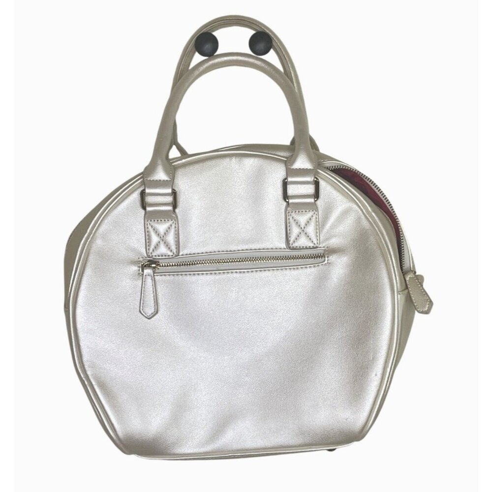 Berry Q Victoria Round Bag – Champagne Gold Metallic Coquette Lolita Style Bows - Picture 9 of 10